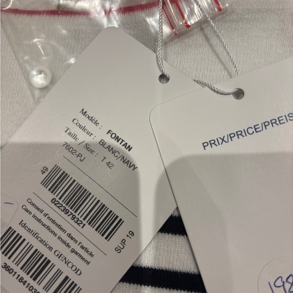 New with tags womens Saint James Fontan shirt size 42 - Picture 3 of 4